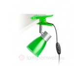 Flexible LED-Klemmleuchte Aladino Pinza grün